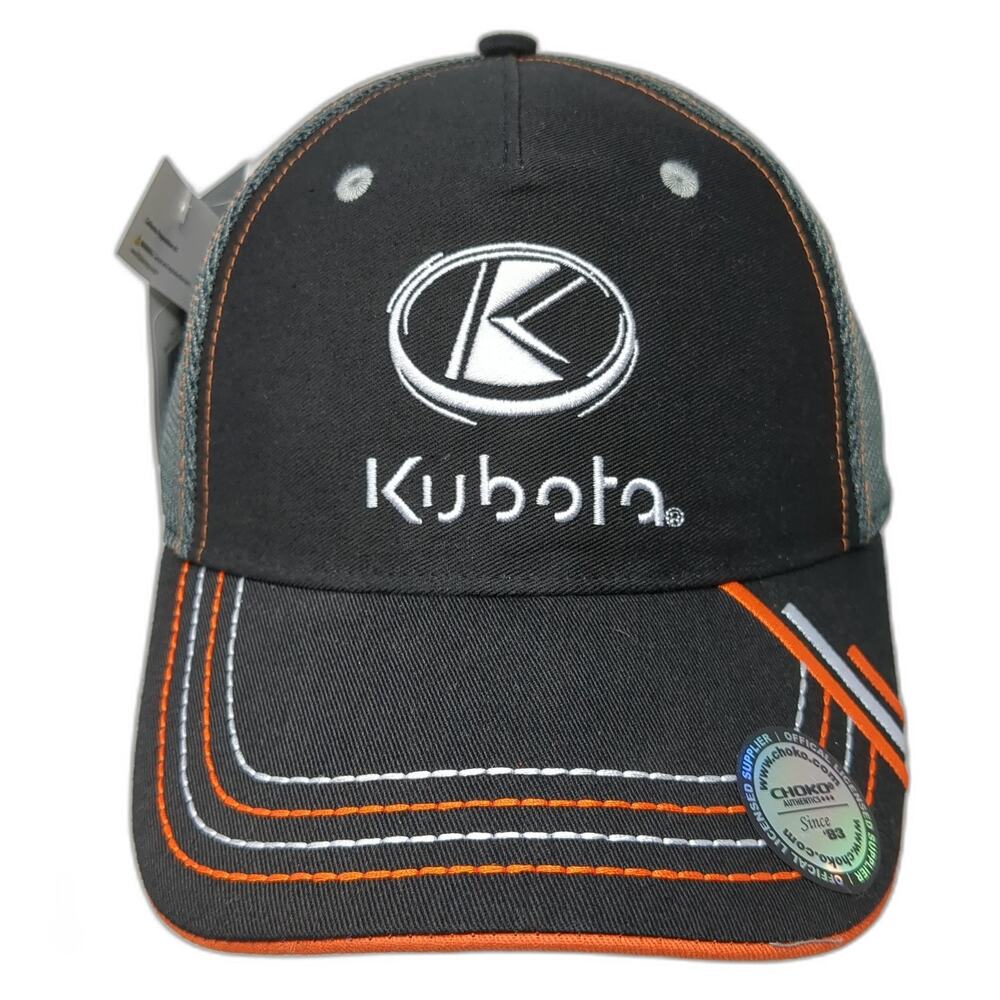 Kubota Snapback Trucker Hat Black OS Adjustable Embroidered Choko Authentics